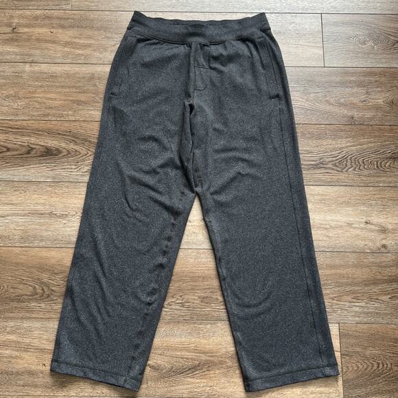 Lululemon Sweatpants Mens Lg Heathered Gray Straight Leg Stretch Pockets Casual - Picture 2 of 12
